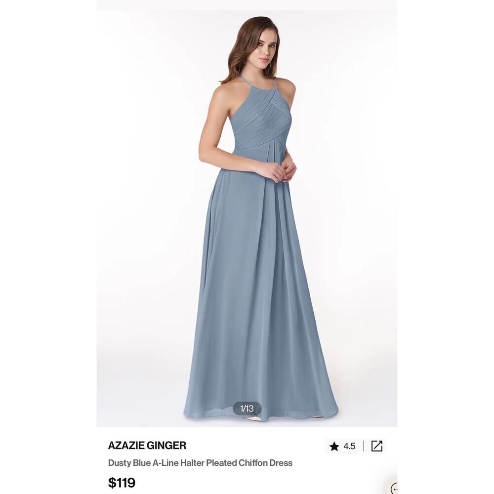 Azazie ginger long gown